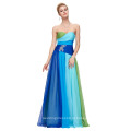 Grace Karin Hot Sale Colorido Strapless Sweetheart Sequins Beaded Long Chiffon gradient color vestido de baile CL6069-1 #